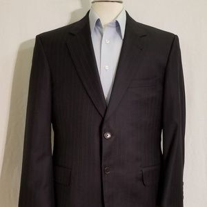 JOS A BANK Navy Pin Striped Sport Coat Jacket 40S